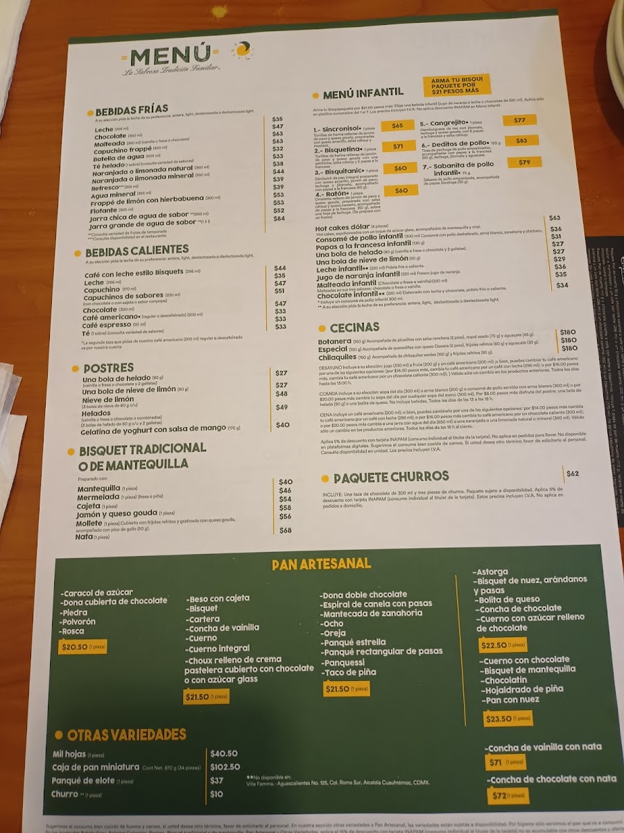 Los Bisquets Obregón Menu - Image 4
